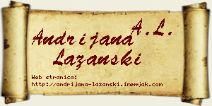 Andrijana Lazanski vizit kartica